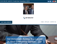 Tablet Screenshot of divorcelawyerschaumburg.com